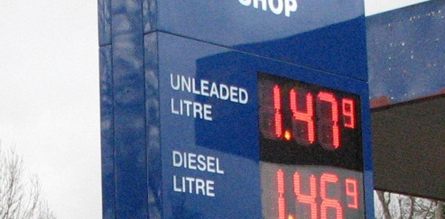 Petrol display sign