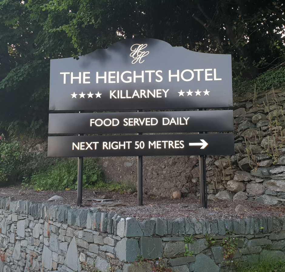 Killarney Heights LED lit sign (by day)